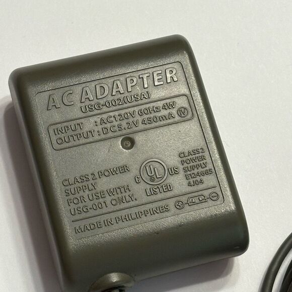 Official Nintendo USG-002(USA) DS Lite Wall Power AC Adapter Charger OEM DS Lite - Picture 1 of 5